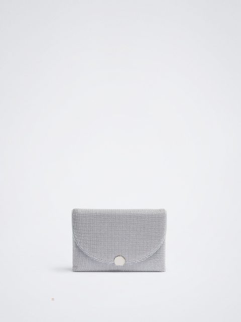 Parfois Mesh Party Bag Crossbody Taske Dame Sølv | DK-56PAXIFND