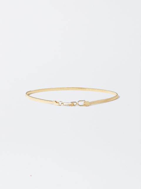 Parfois Metal Stretch Bælter Dame Guld | DK-82UHNGKVC