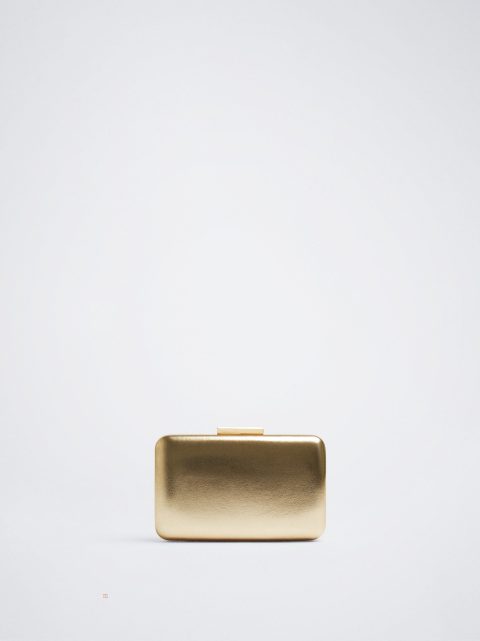 Parfois Metallic Party Clutch Tasker Dame Guld | DK-02YFJNZBM