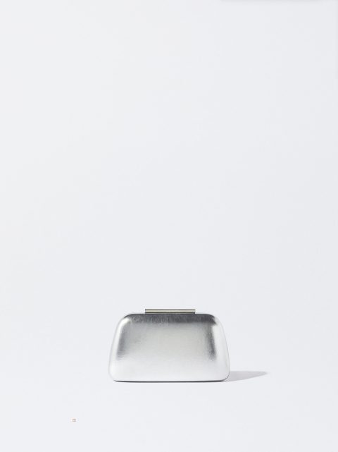 Parfois Metallic Party Clutch Tasker Dame Sølv | DK-30FQZLEGX