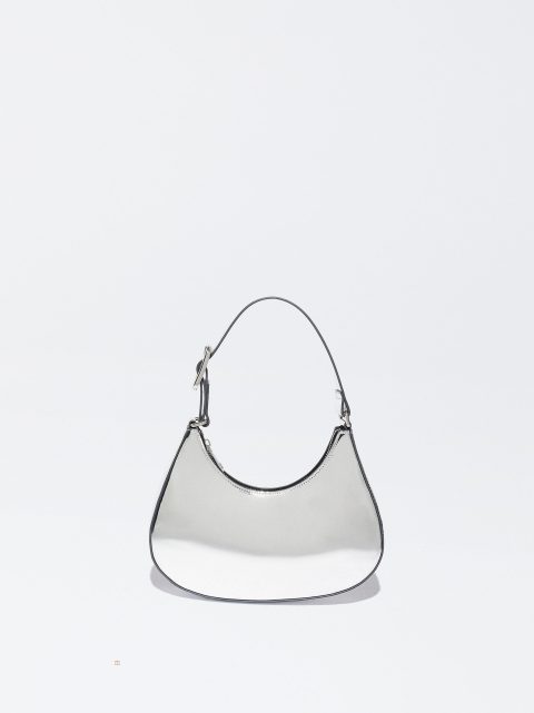 Parfois Metallic Skuldertasker Dame Sølv | DK-96TJEYSZD