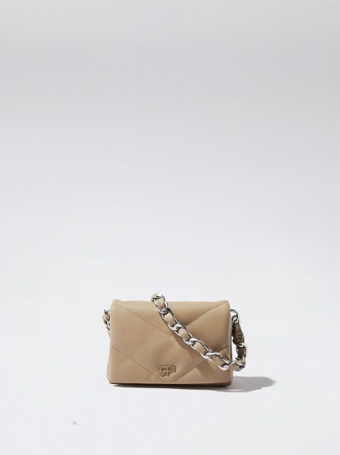 Parfois Mini With Chunky Chain Skuldertasker Dame Brune | DK-49CPWEBAG
