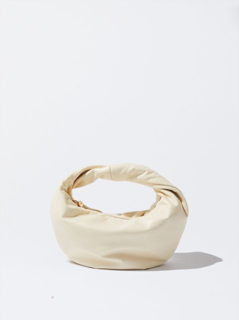 Parfois Mini With Gathering Skuldertasker Dame Beige | DK-04WQPHJNM
