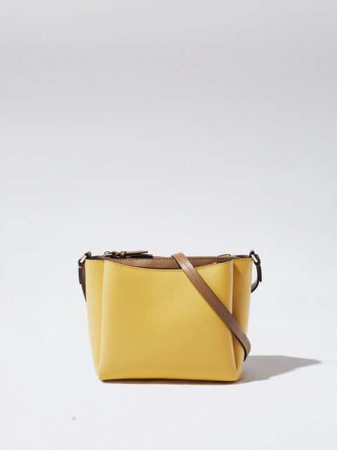 Parfois Multi-Pocket Crossbody Taske Dame Gul | DK-63QEOXWIN