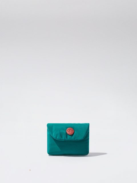 Parfois Nylon Coin Pung Dame Grøn | DK-46COMAZSN