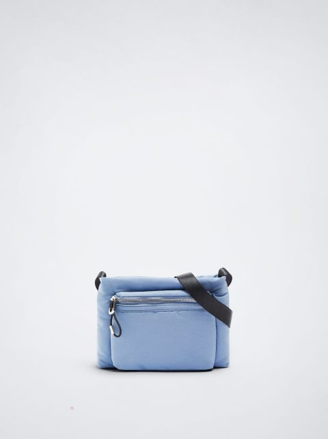 Parfois Nylon Crossbody Taske Dame Blå | DK-21YRQBWND