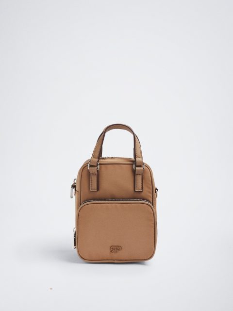 Parfois Nylon Crossbody Taske Dame Brune | DK-98EJHAFUO