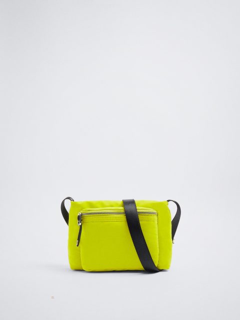 Parfois Nylon Crossbody Taske Dame Gul | DK-74GBVYCAX