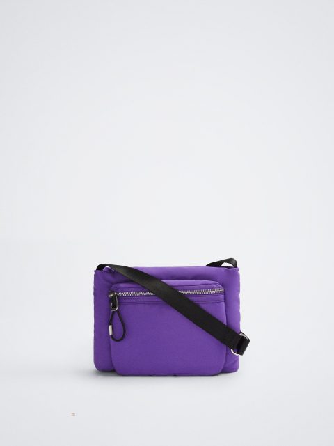 Parfois Nylon Crossbody Taske Dame Lilla | DK-15IZEBVQM