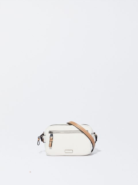 Parfois Nylon-Effect Crossbody Taske Dame Hvide | DK-91SQJGCTU