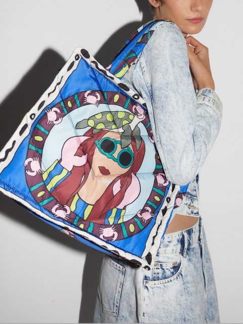 Parfois Nylon Horoscope Tote Indkøbstasker Dame Flerfarvede | DK-16YWBOCGM