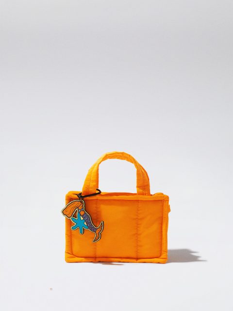 Parfois Nylon Quiltet Muleposer Dame Orange | DK-64WOSTHIQ
