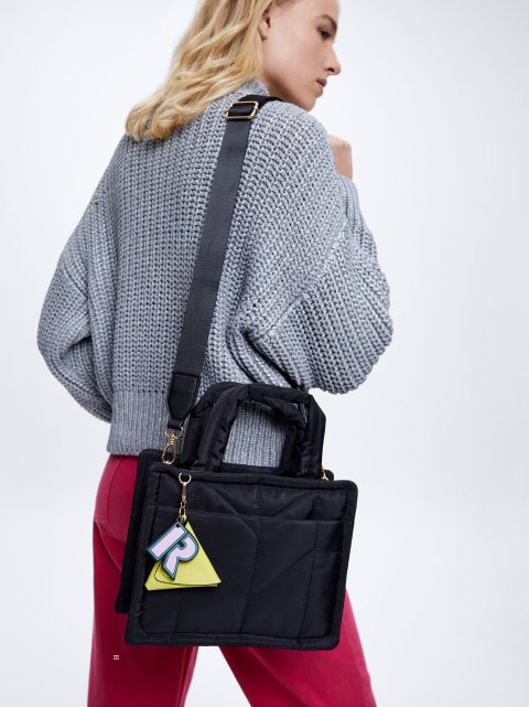 Parfois Nylon With Pendant Muleposer Dame Sort | DK-76IMZCYQB