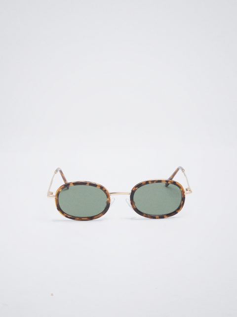 Parfois Oval Solbriller Dame Brune | DK-68CKRAVJI