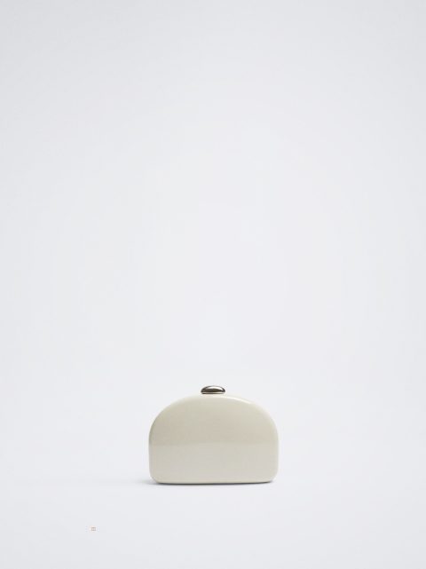 Parfois Party Lak Clutch Tasker Dame Hvide | DK-81GNELCYS