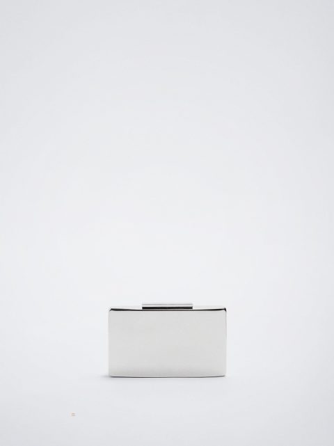 Parfois Party Metallic Clutch Tasker Dame Sølv | DK-07FTHISWR