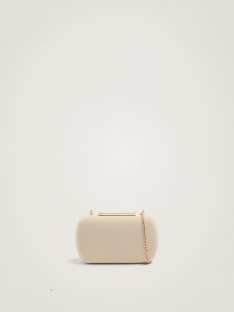 Parfois Party With Chain Handle Clutch Tasker Dame Beige | DK-46KNWRXLA