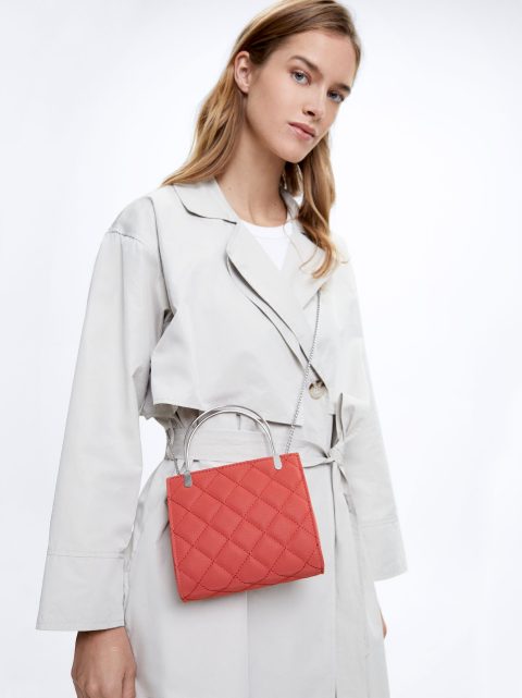 Parfois Party With Chain Handle Håndtaske Dame Orange | DK-61MWJQGTY