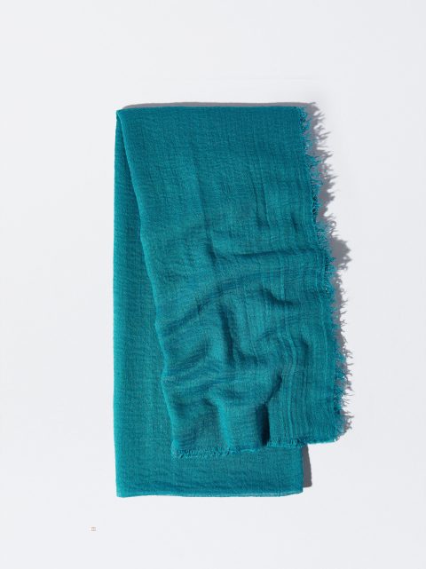 Parfois Pashmina With Frayed Detailing Tørklæder Dame Blå | DK-03GUAEJXK