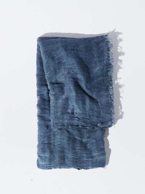Parfois Pashmina With Frayed Detailing Tørklæder Dame Mørkeblå | DK-19CIOBKVX