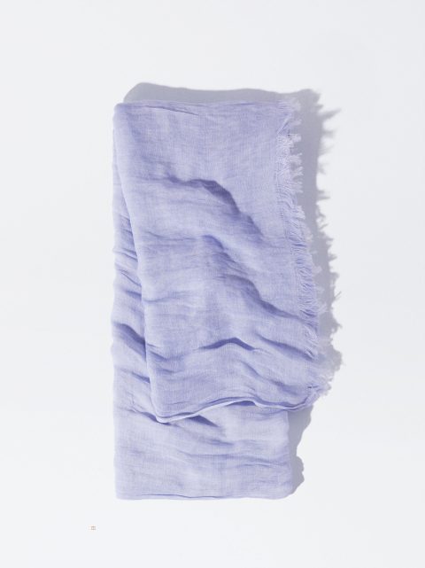 Parfois Pashmina With Frayed Detailing Tørklæder Dame Lilla | DK-23LQVTJGH