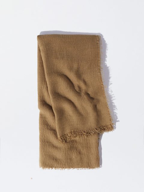 Parfois Pashmina With Frayed Detailing Tørklæder Dame Brune | DK-38JTFXWHU
