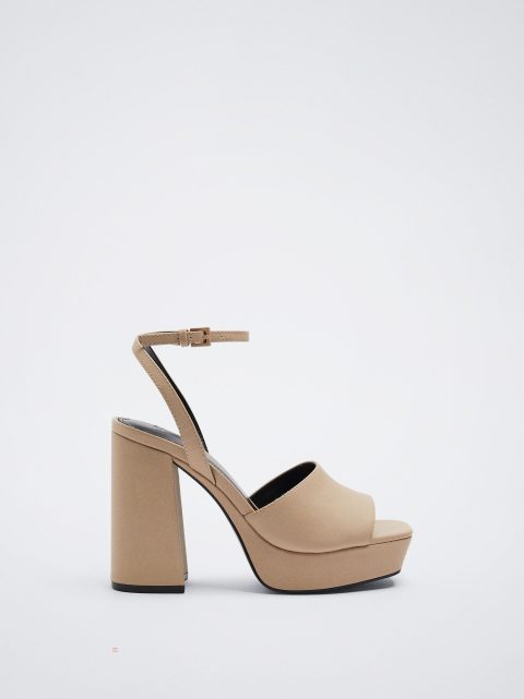 Parfois Platform Heel Sandaler Dame Lyserød | DK-56BRHXMQK