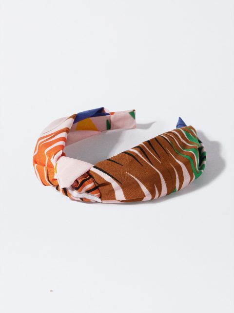 Parfois Printed Brede Pandebånd Dame Flerfarvede | DK-97HKFROUP