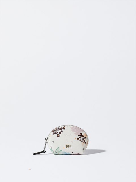 Parfois Printed Coin Pung Dame Beige | DK-30DXEOVSR