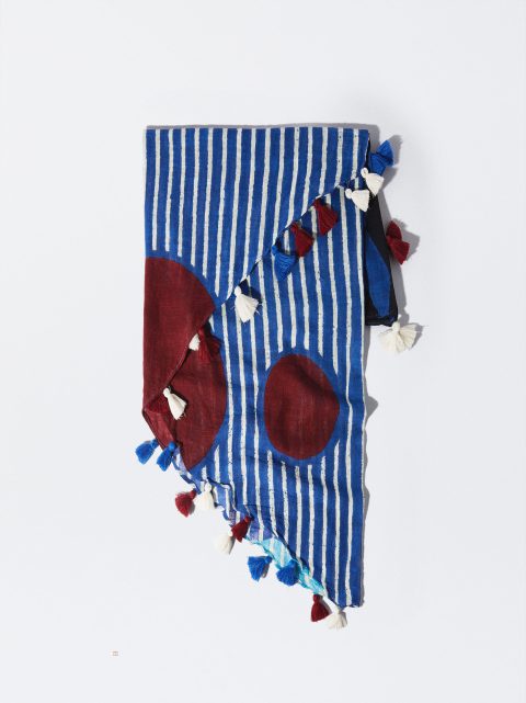 Parfois Printed Pareo With Tassel Tørklæder Dame Blå | DK-82KTWRVXB