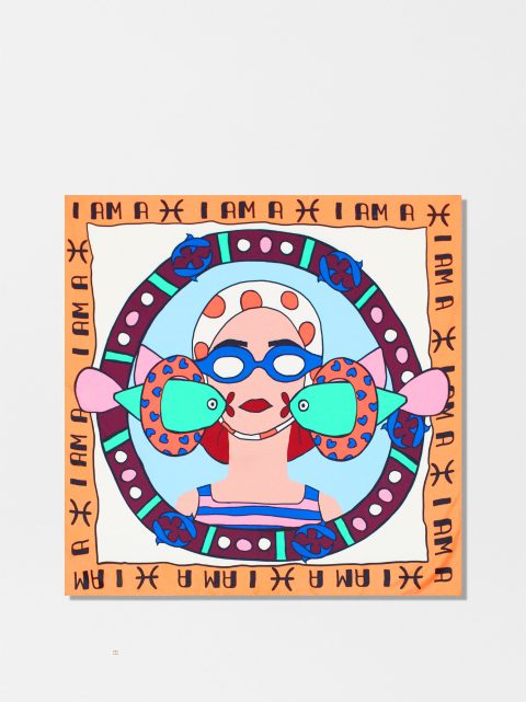 Parfois Printed Pisces Neckerchief Tørklæder Dame Orange | DK-72VTGJIAF