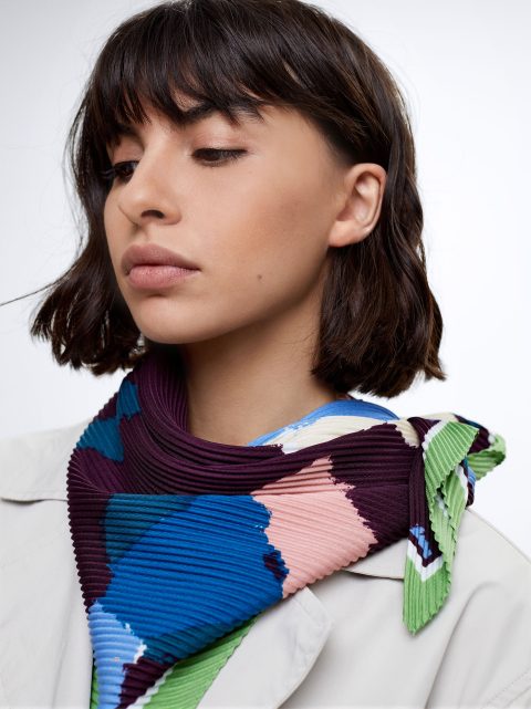 Parfois Printed Square Neckerchief Tørklæder Dame Flerfarvede | DK-95ZSJHAVT