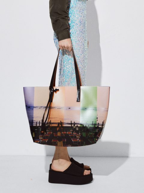 Parfois Printed Tote Indkøbstasker Dame Flerfarvede | DK-97SMDVFYZ