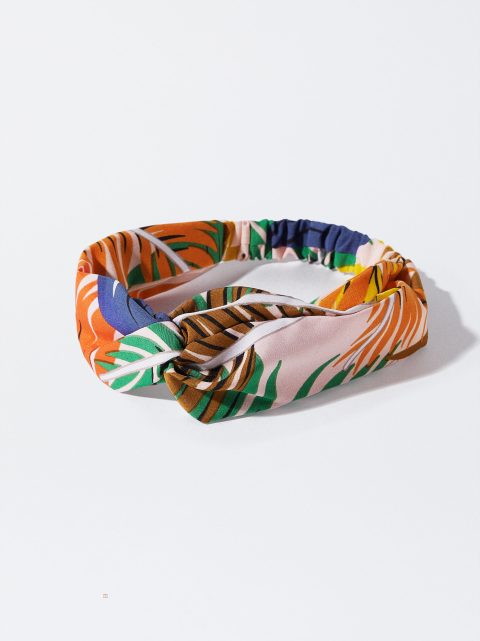 Parfois Printed Turban-Stil Pandebånd Dame Flerfarvede | DK-64HRWUIPJ