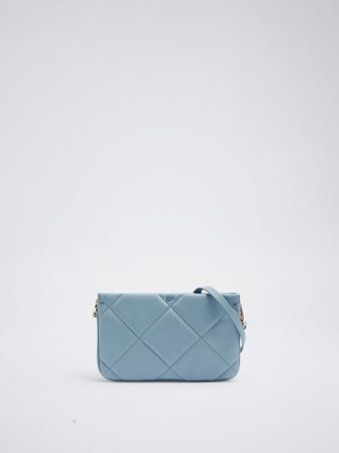Parfois Quiltet Crossbody Taske Dame Blå | DK-06NMOTFQV