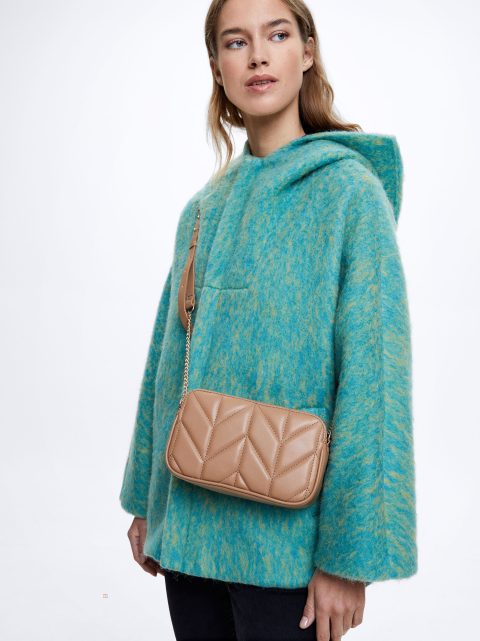 Parfois Quiltet With Chain Crossbody Taske Dame Brune | DK-43KCSADGZ