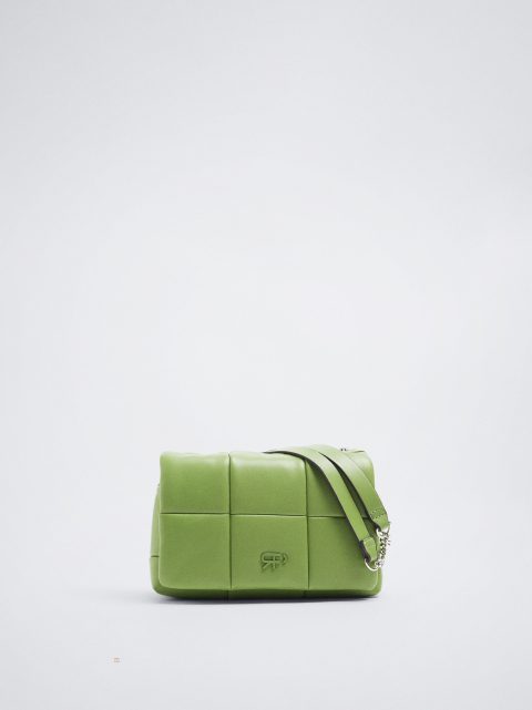 Parfois Quiltet With Chain Skuldertasker Dame Grøn | DK-12RQNDTCY