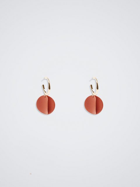 Parfois Rubber Hoop Øreringe Dame Orange | DK-78PNSKTMY