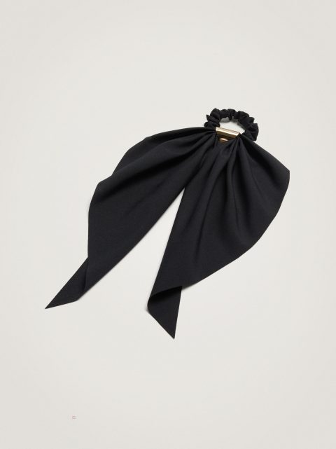Parfois Scrunchie With A Bow Hårelastikker Dame Sort | DK-01IDZYFKO