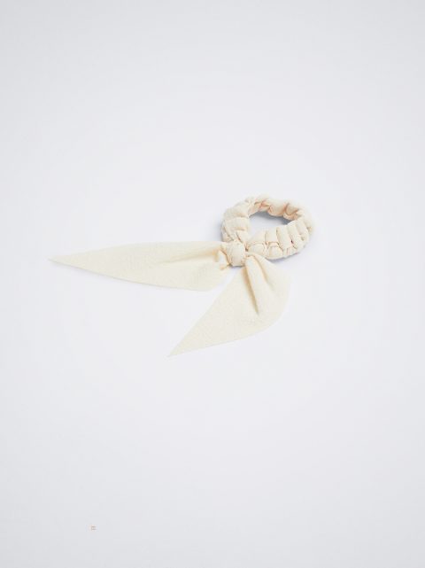 Parfois Scrunchie With A Bow Hårelastikker Dame Beige | DK-48WEMPGLX