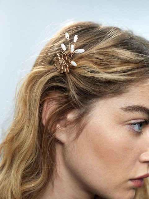 Parfois Set Of Hair Combs With Flowers Hårspænder Dame Guld | DK-40GSAQLDC