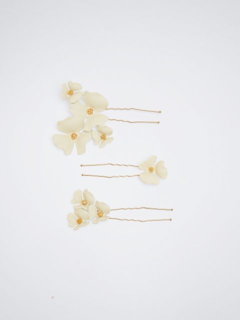 Parfois Set Of Hair Combs With Flowers Hårspænder Dame Guld | DK-40VRSLIEP