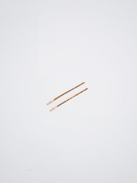 Parfois Set Of Strass Hårspænder Dame Guld | DK-83VMEGLTN