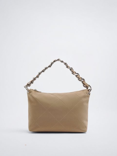Parfois Shoulder With Chain Skuldertasker Dame Brune | DK-40OGFEMRA