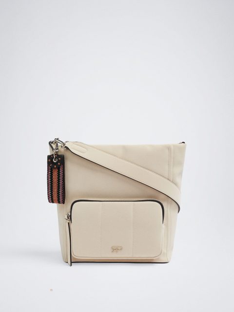 Parfois Shoulder With Pendant Skuldertasker Dame Beige | DK-28XECLKTR