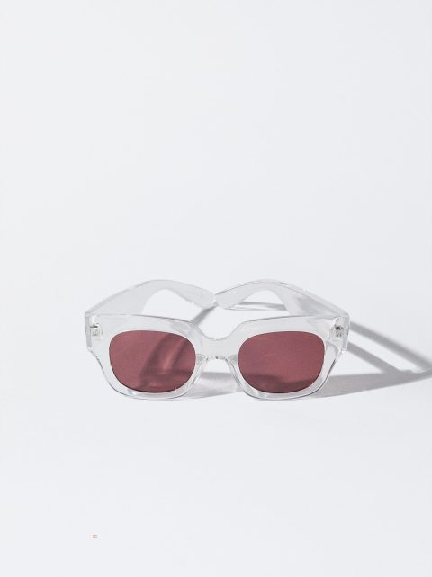 Parfois Square Frame Solbriller Dame Grå | DK-82PZXYVGC