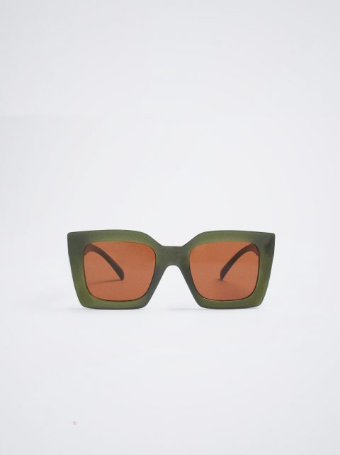 Parfois Square Frame Solbriller Dame Grøn | DK-71XYDROQV