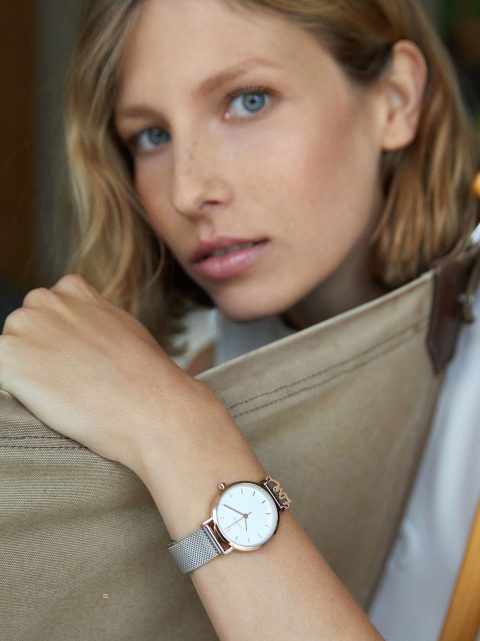 Parfois Stainless Steel Love Rosaguld Ure Dame Sølv | DK-37GZSRFVI
