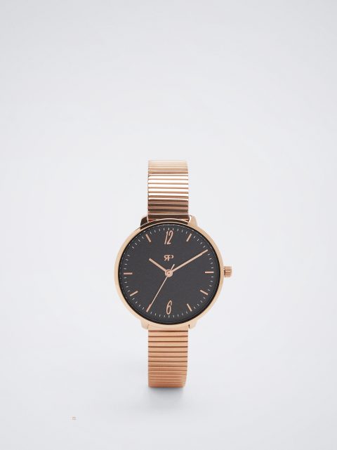 Parfois Stainless Steel Watch With Contrast Case Guld Ure Dame Lyserød Guld | DK-14DVLENPR