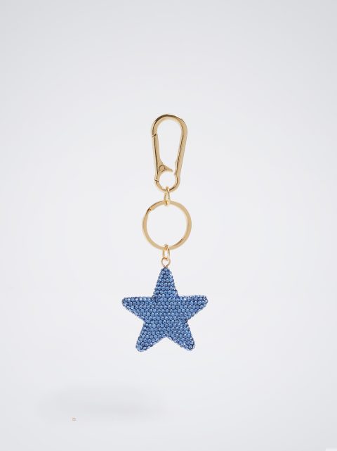 Parfois Star Key Chain Nøglering Dame Blå | DK-26EKNYTWQ